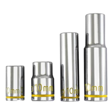 Astro Pneumatic 0.25 & 0.37 in. Drive UV Glowing 10 mm Sockets AS99161